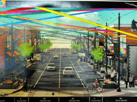 The winning design for the Wyandotte Town Centre BIA's World Marketplace theme was selected in 2014. COURTESY OF RICHARD RIOSA / WINDSOR STAR