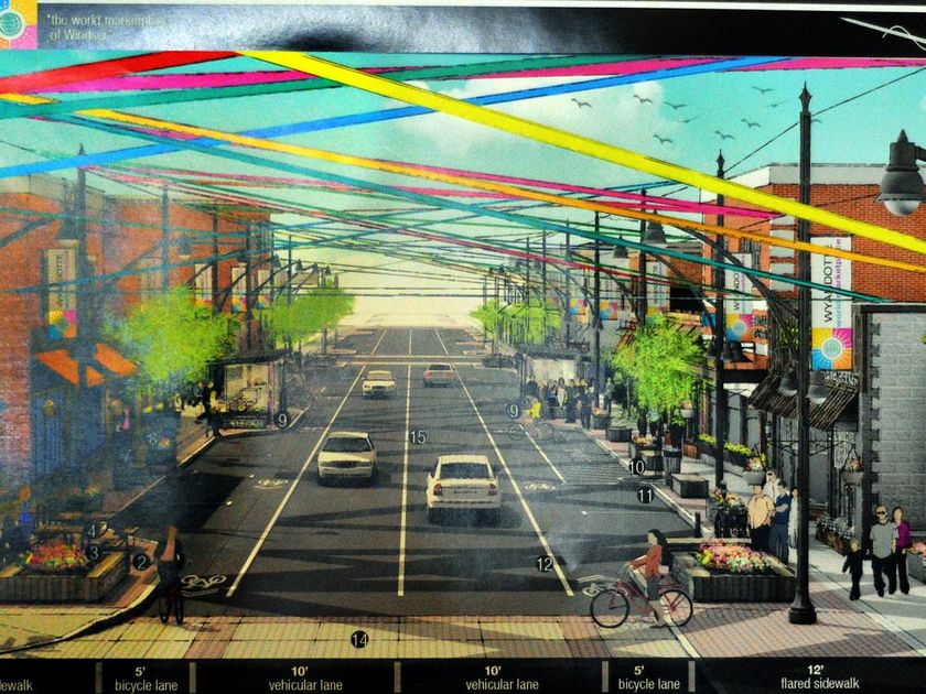 The winning design for the Wyandotte Town Centre BIA's World Marketplace theme was selected in 2014. COURTESY OF RICHARD RIOSA / WINDSOR STAR