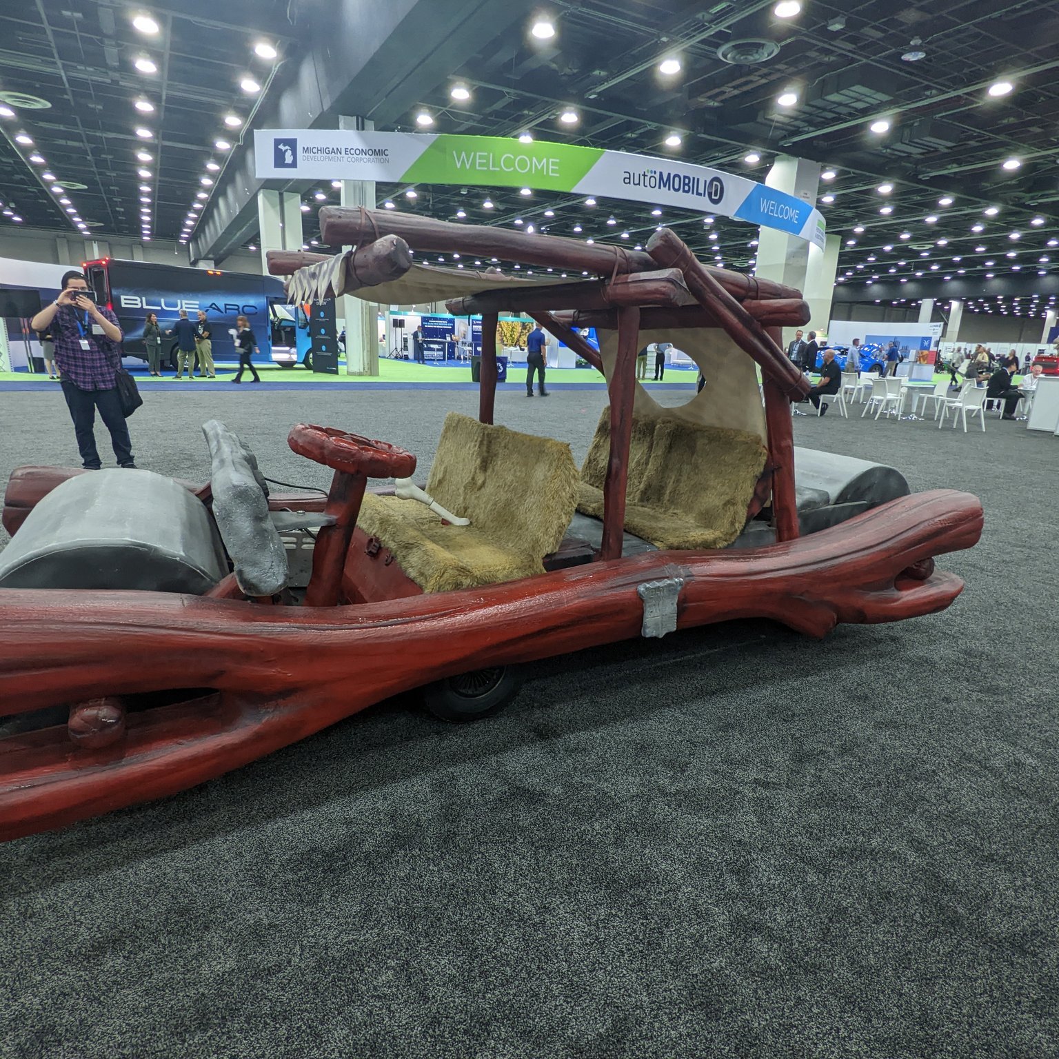 Detroit Auto Show Flinstones