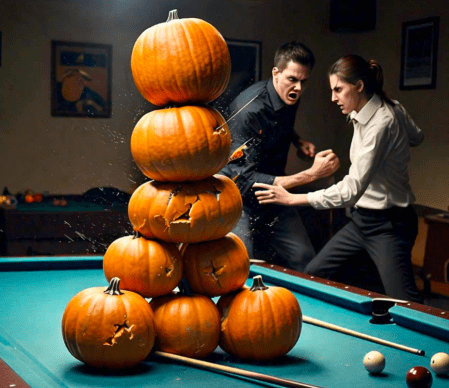 A Contract and a Broken Pool Cue (Image Created from Designer. Powered by DALL·E 3)