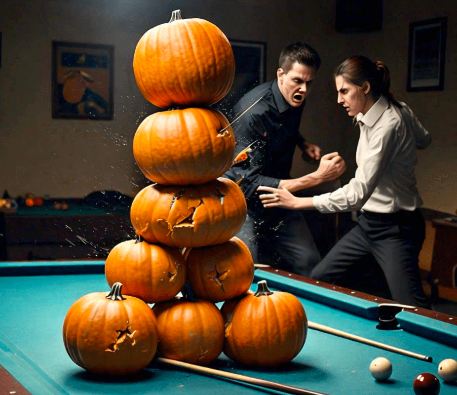 A Contract and a Broken Pool Cue (Image Created from Designer. Powered by DALL·E 3)