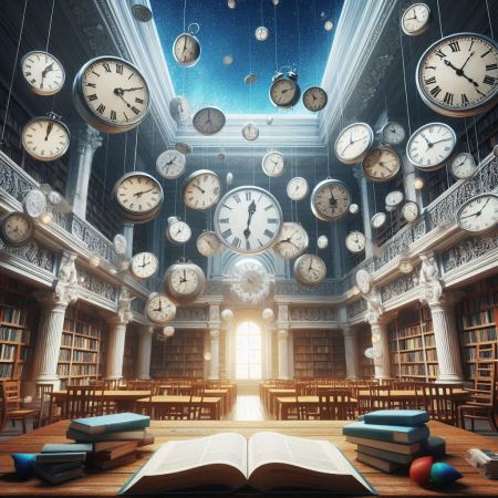 Libraries and Clocks (Image Created from Designer. Powered by DALL·E 3)