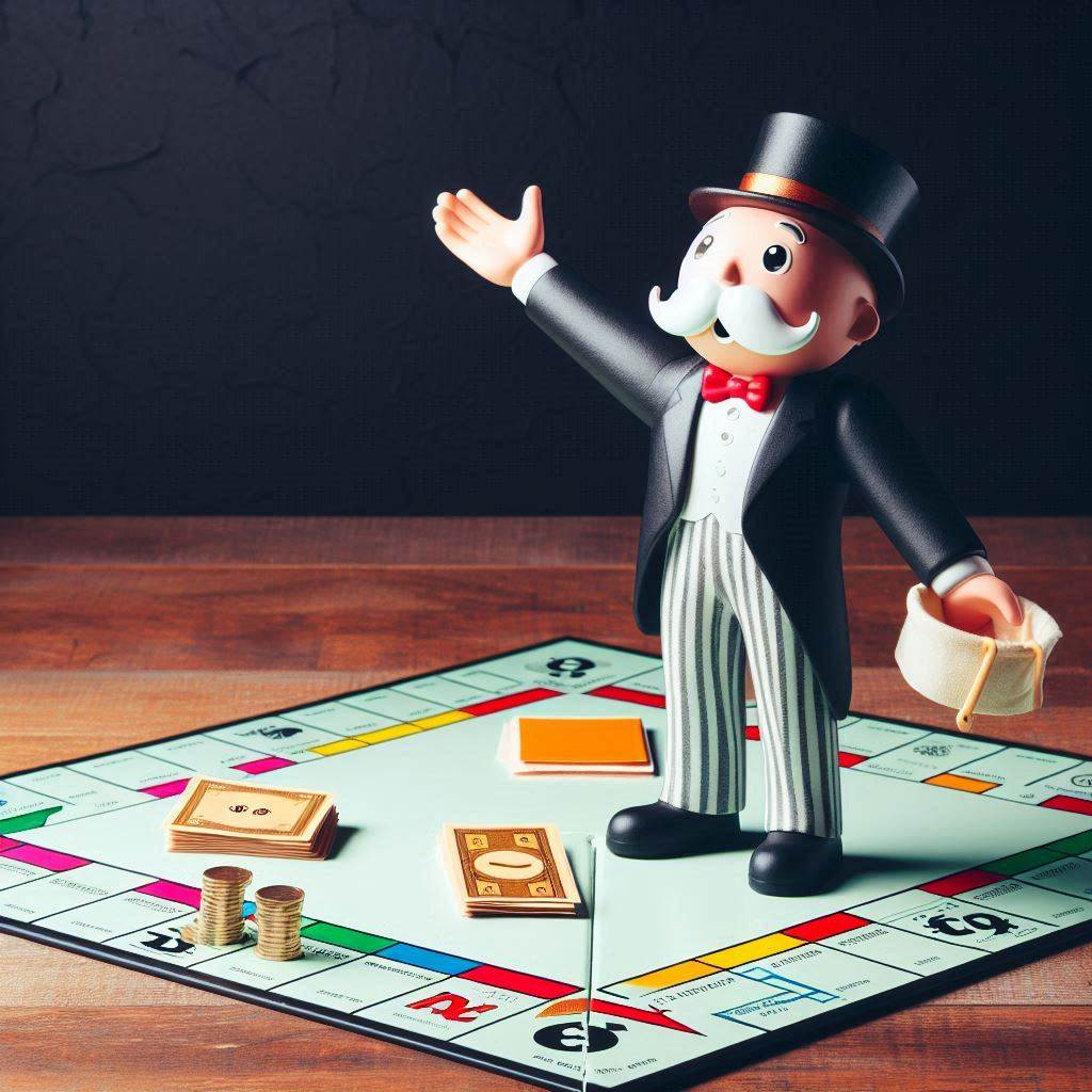 A Broke Mr. Monopoly (Image Created from Designer. Powered by DALL·E 3)